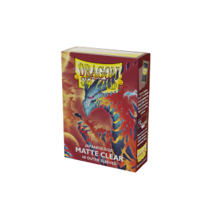 Dragon Shield Sleeves -  Japanese - Matte Outer Sleeves- Clear 'Cosmere' (60pz)