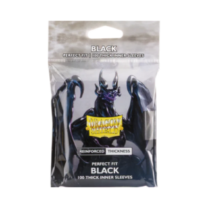 Dragon Shield - Perfect Fit Standard- Thick Inner Sleeves-Black (100 ct.)